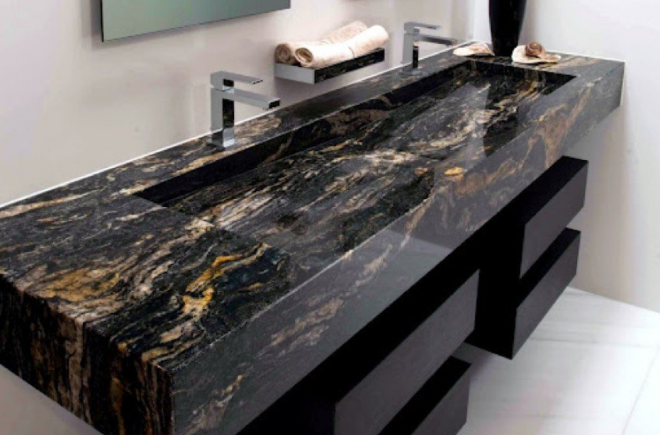 Granite vanity bathroom countertop