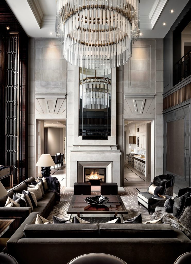 Modern luxurious living room 