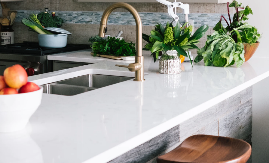 Neat kitchen counter